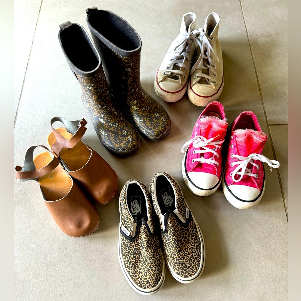 Rylee + Cru, Converse, Clogs and Vans shoes lot